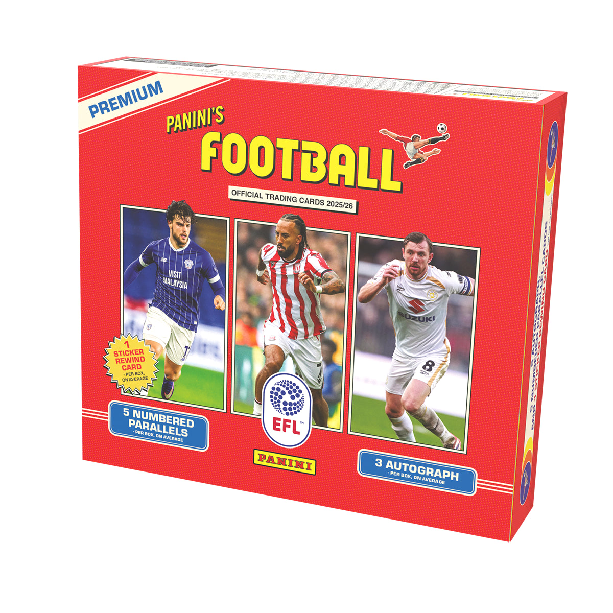 Panini’s Football EFL Official Premium 2025/26 10 Box Case PYT/PYP #1