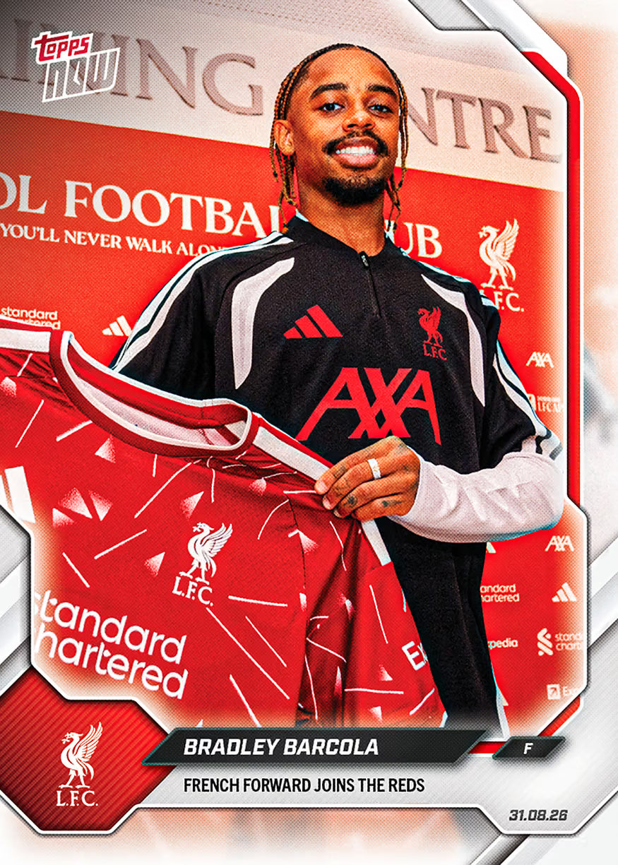 Bradley Barcola - 2026-27 Liverpool FC Topps NOW® - Card 1