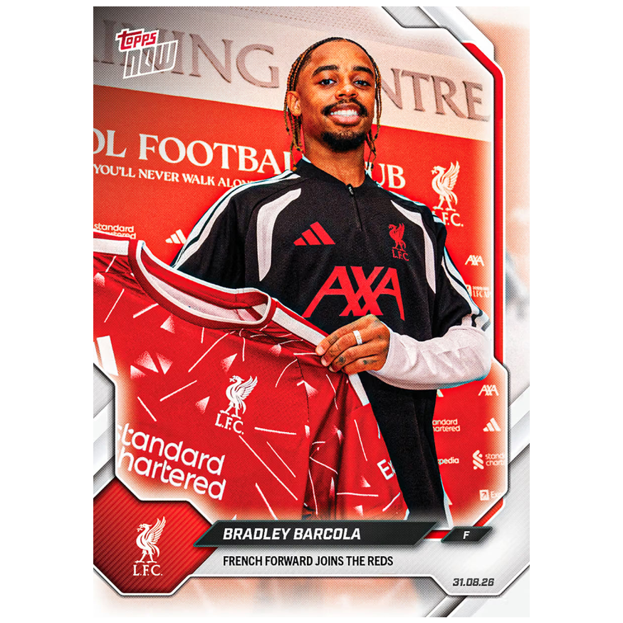 Bradley Barcola - 2026-27 Liverpool FC Topps NOW® - Card 1