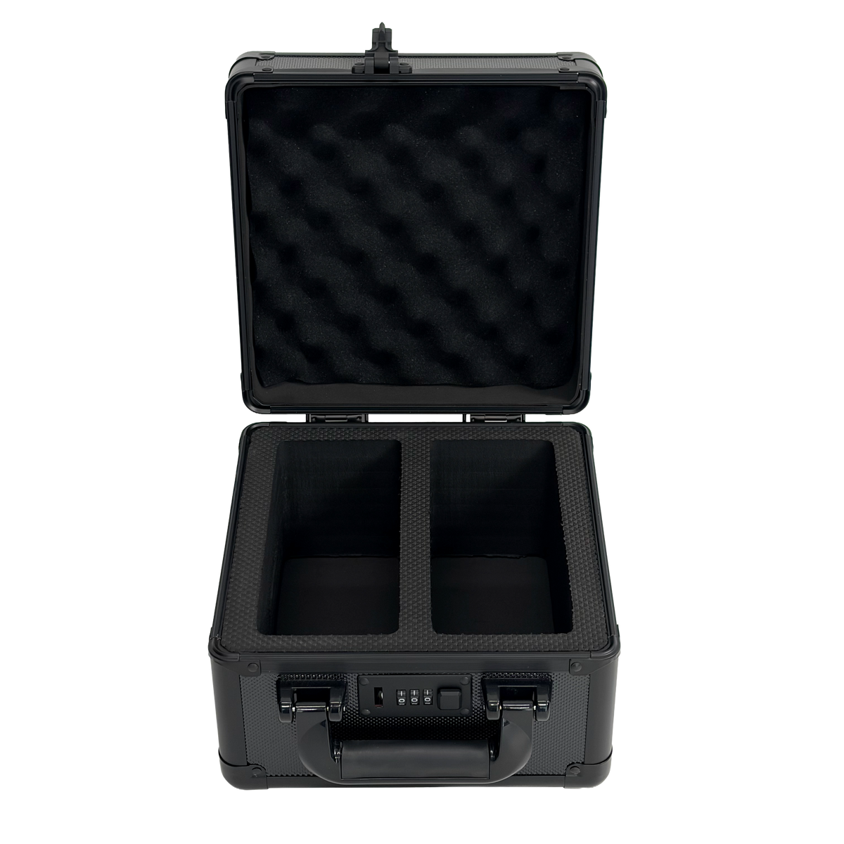 2 ROW ALUMINIUM TRADING CARD STORAGE CASE WITH NUMBER SAFETY LOCK