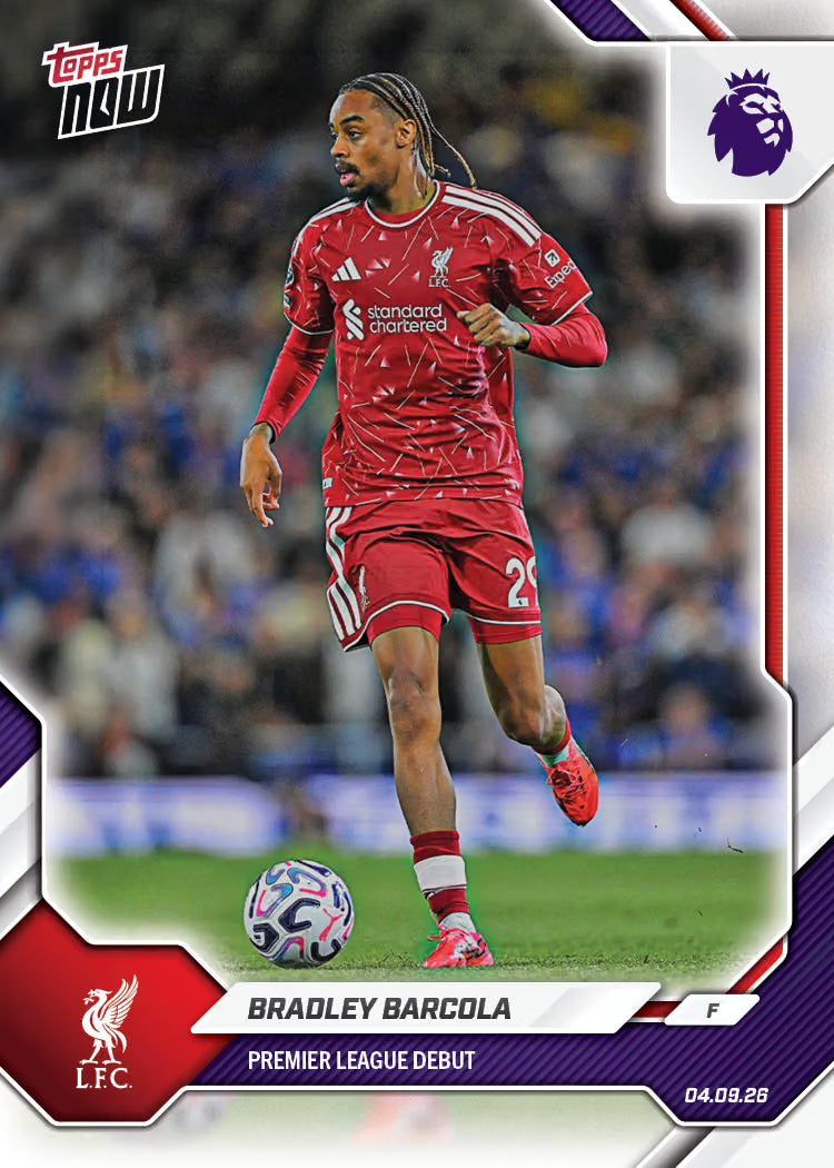 Bradley Barcola - 2026-27 Premier League Topps NOW® - Card 16