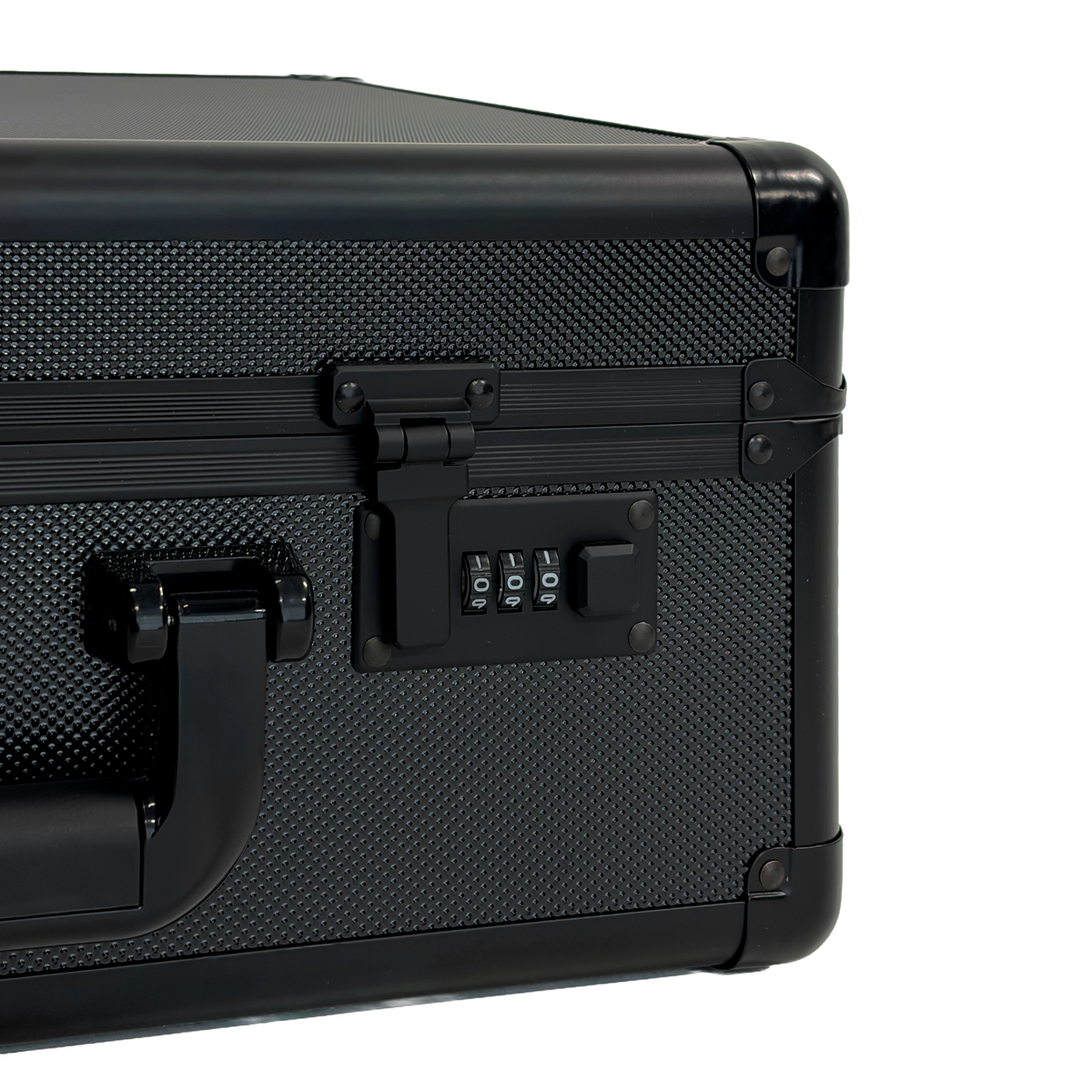 4 ROW ALUMINIUM TRADING CARD STORAGE CASE WITH NUMBER SAFETY LOCK