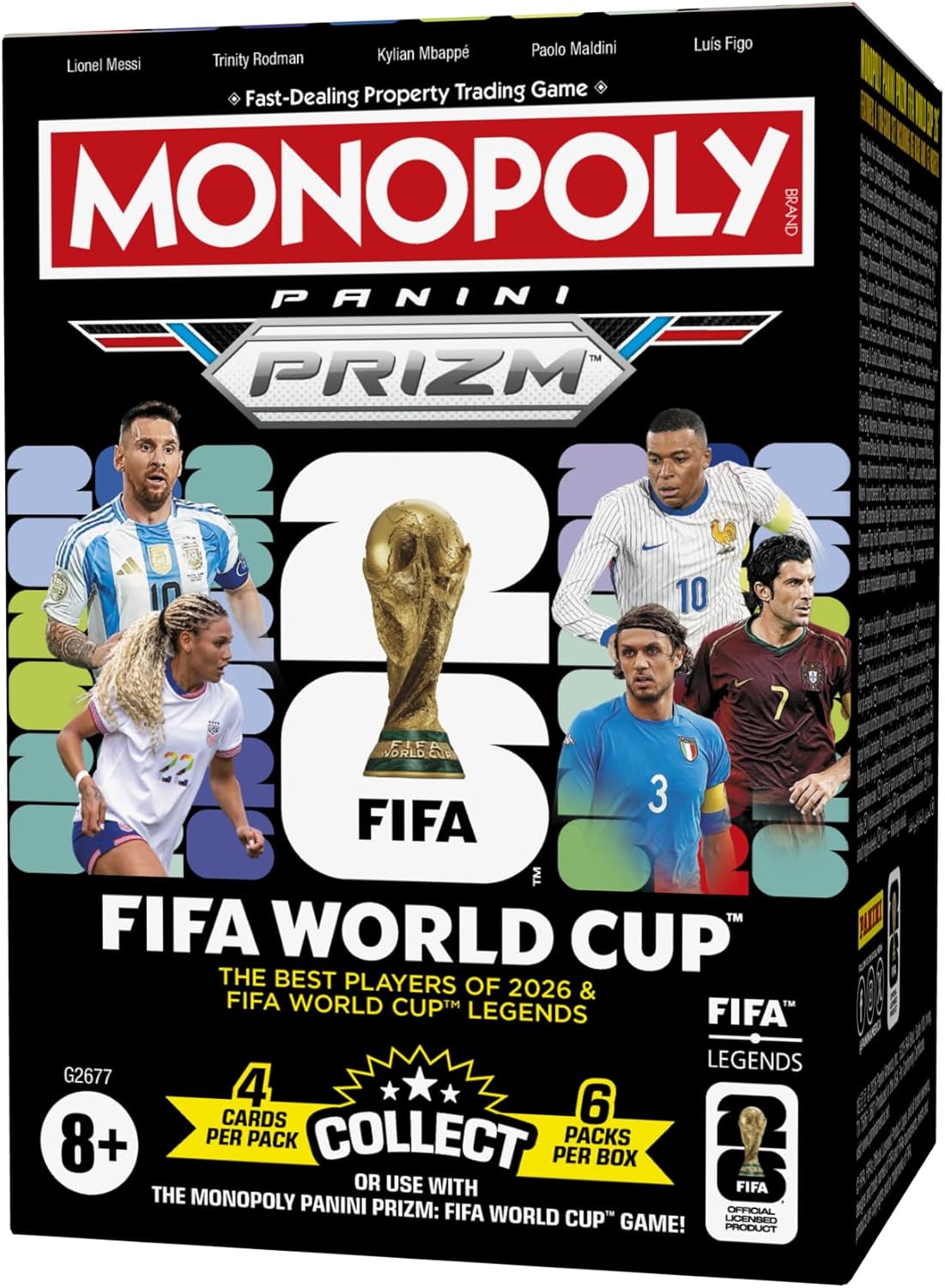 Monopoly Panini Prizm: FIFA World Cup Trading Cards Booster Box Sealed