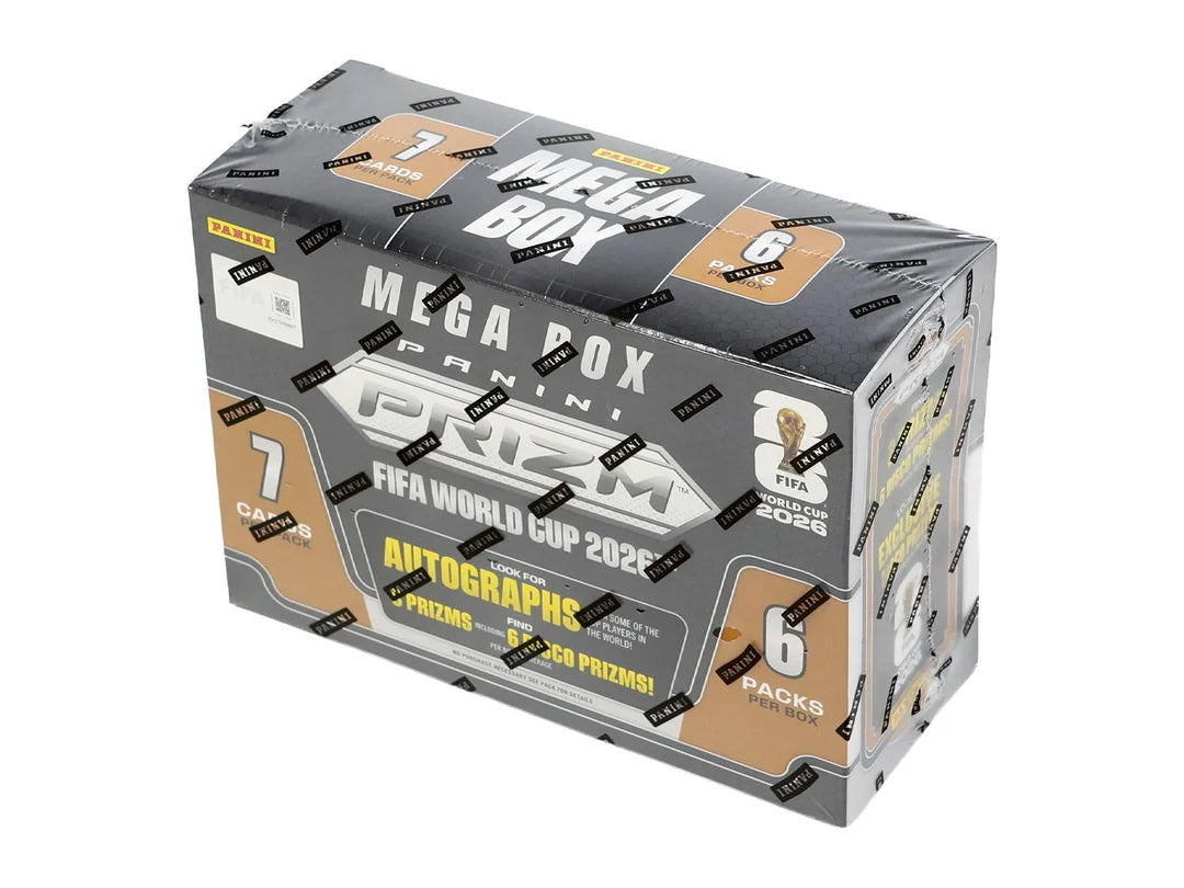 2026 Panini Prizm FIFA World Cup Soccer Mega Box Sealed
