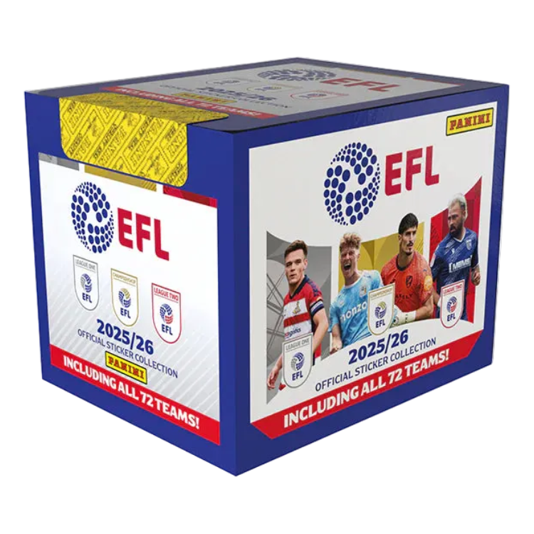 Panini EFL 2025/26 Sticker Collection Box (36 Packs) Sealed