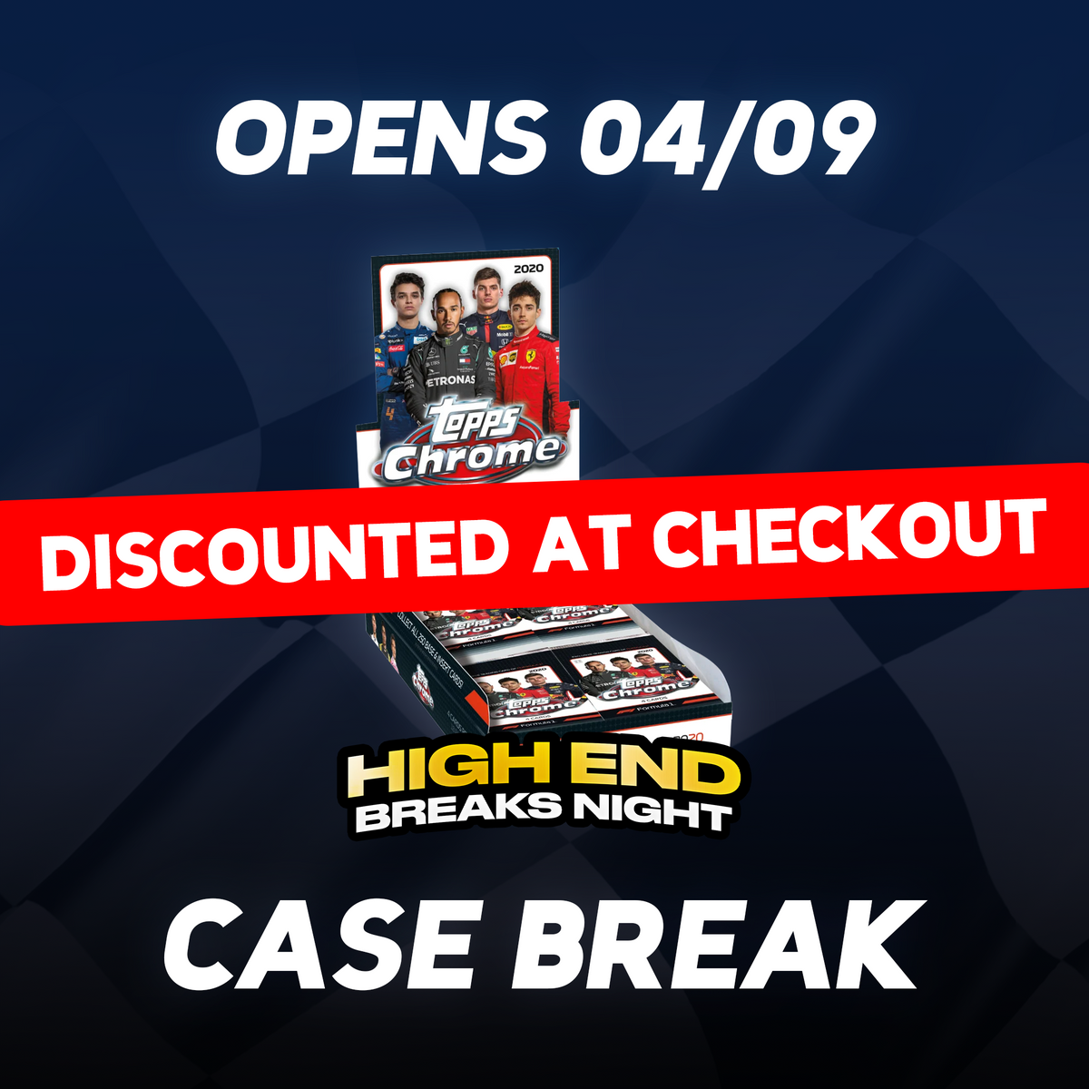 2020 Topps® Formula 1 Chrome 12 Box PYD/PYT Case #1