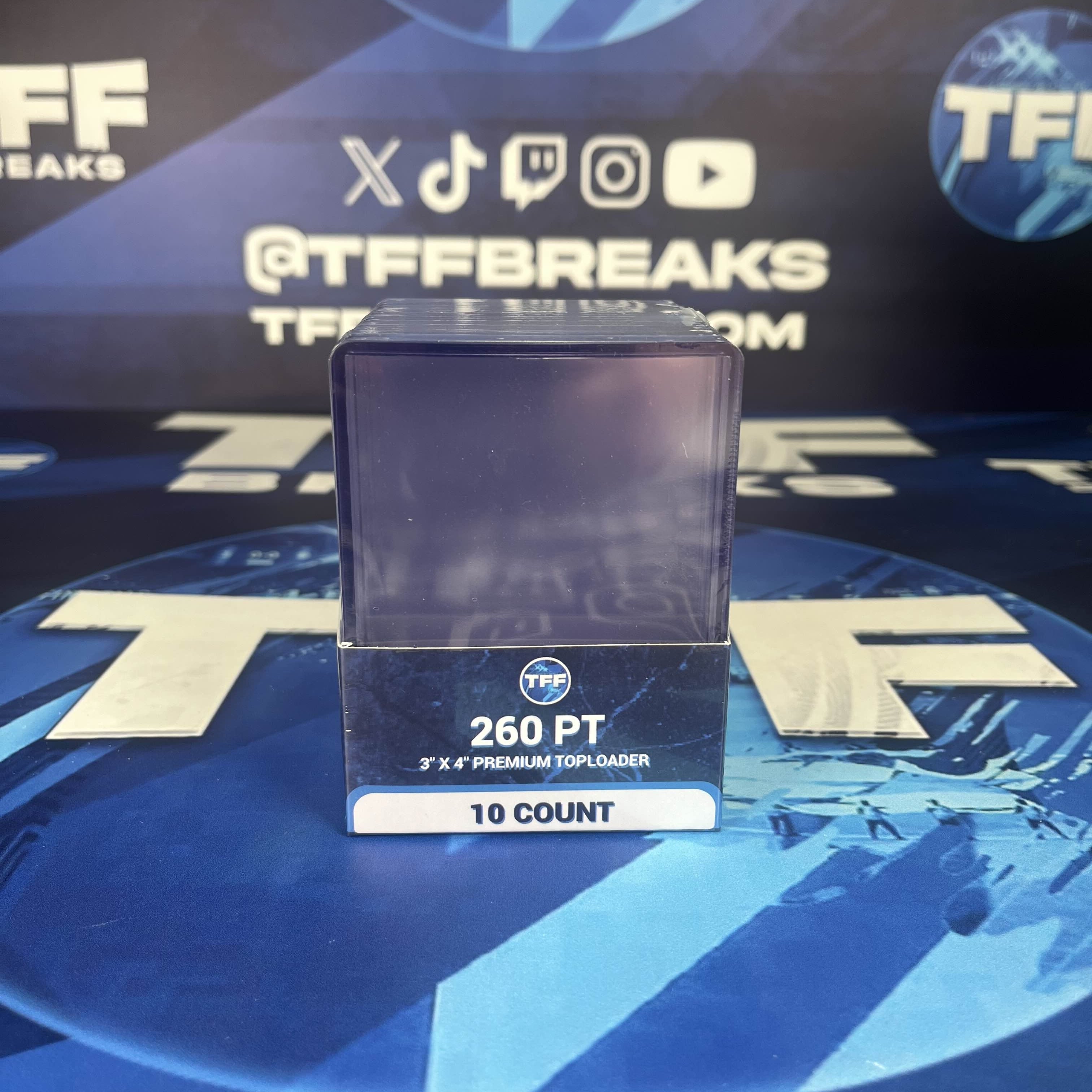 TFF BREAKS PREMIUM 260PT TOPLOADERS 10 PACK