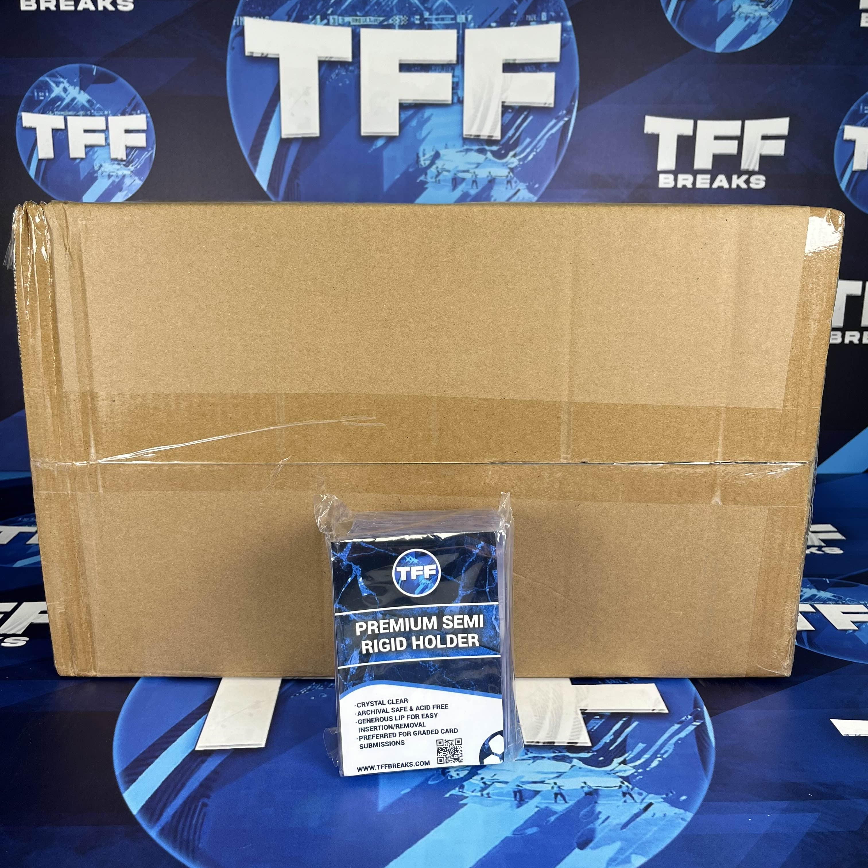 TFF BREAKS PREMIUM SEMI RIGID CARD HOLDERS 40 PACK SEALED CASE