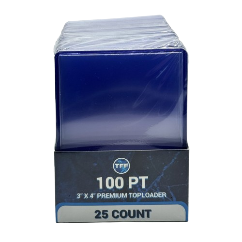 TFF BREAKS PREMIUM 100PT TOPLOADERS 25 PACK