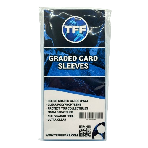 sealed card sleeves TFF BREAKS PREMIUM GRADED CARD SLEEVES 100 PACK SEALED