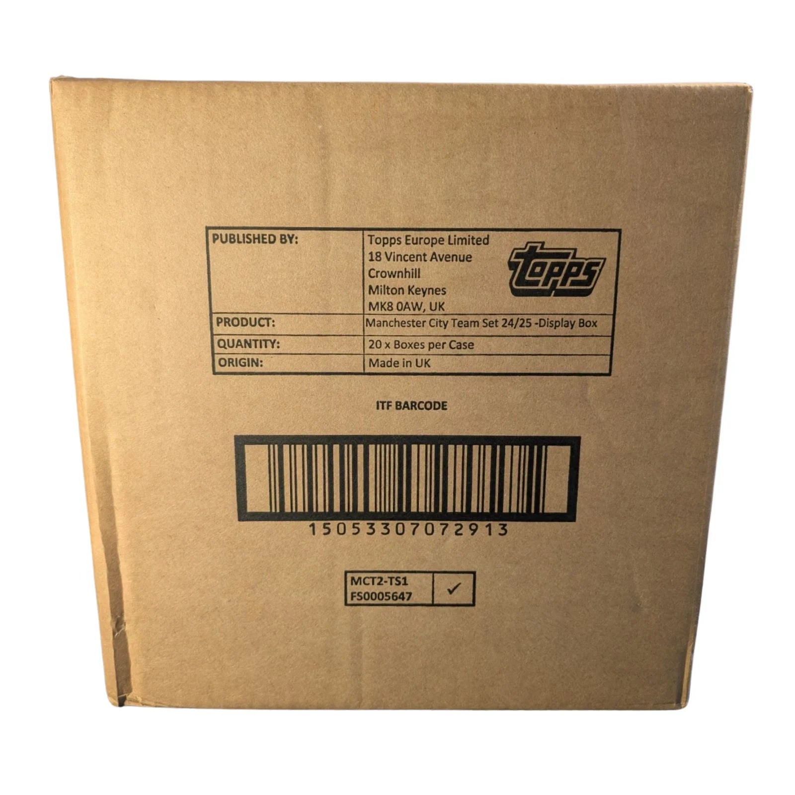 Topps Manchester City FC Team Set 2024/25 20 Box Case Sealed