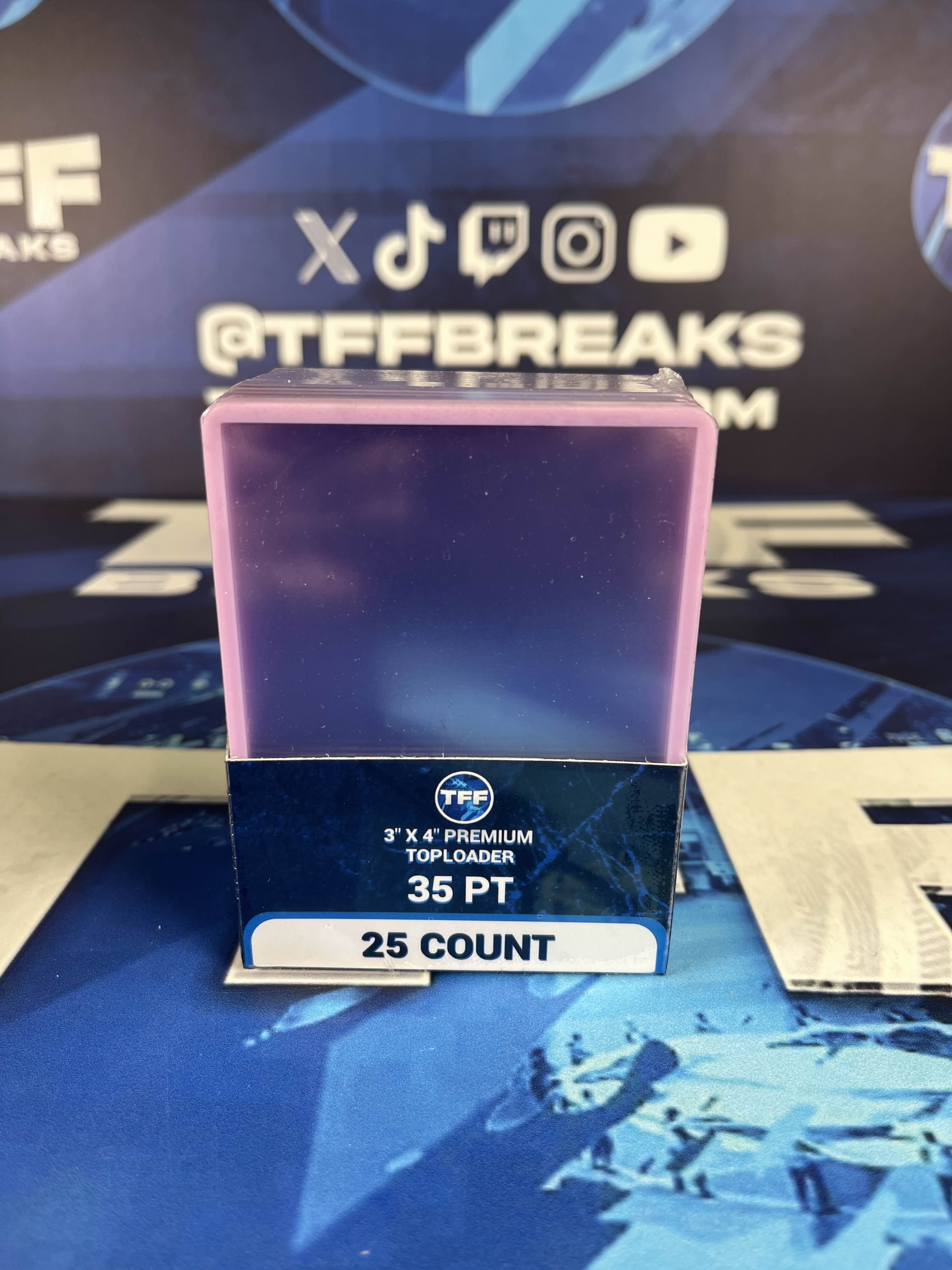TFF BREAKS 3X4 35PT REGULAR SIZE TOPLOADER PACK OF 25