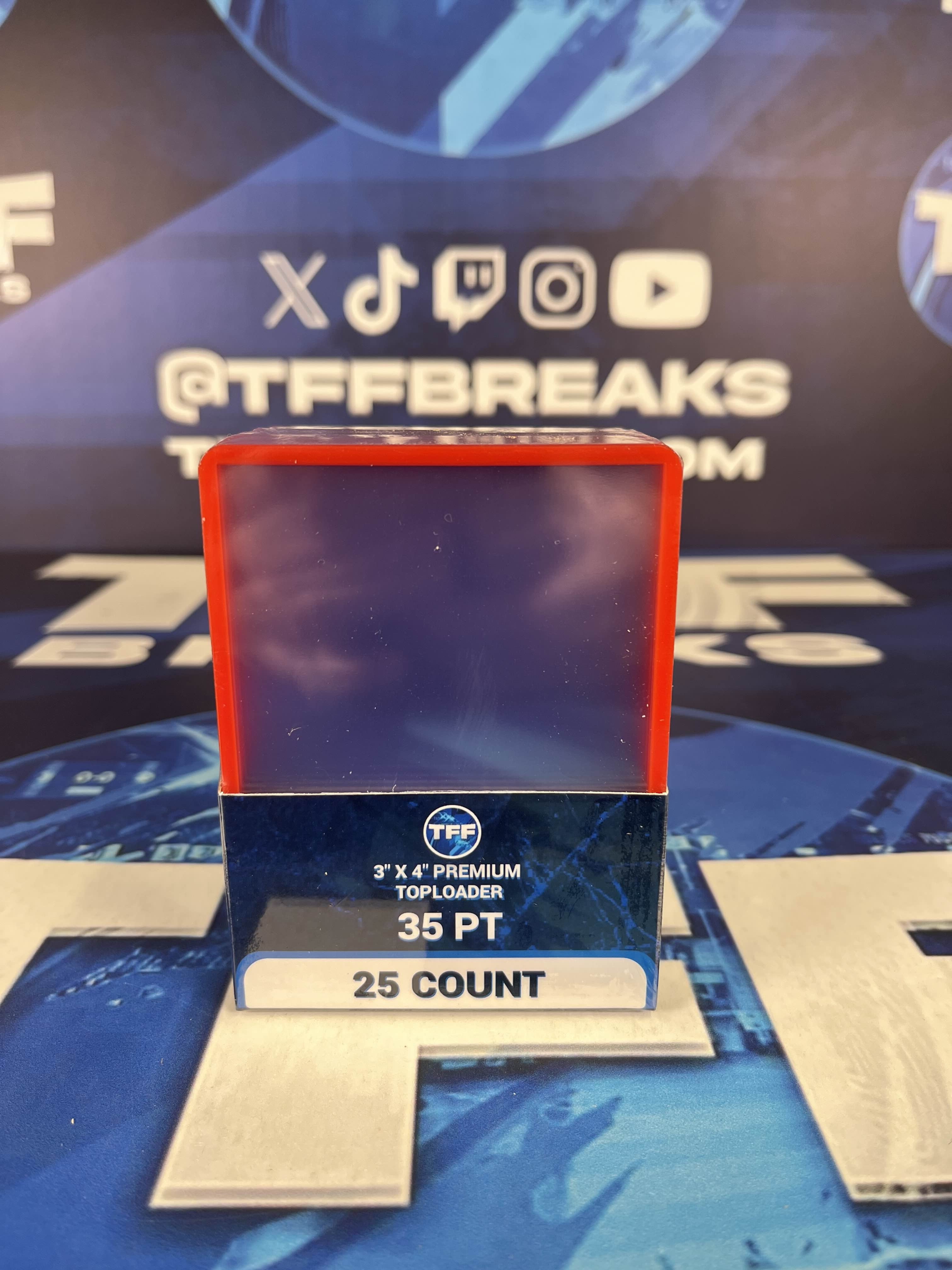 TFF BREAKS 3X4 35PT REGULAR SIZE TOPLOADER PACK OF 25