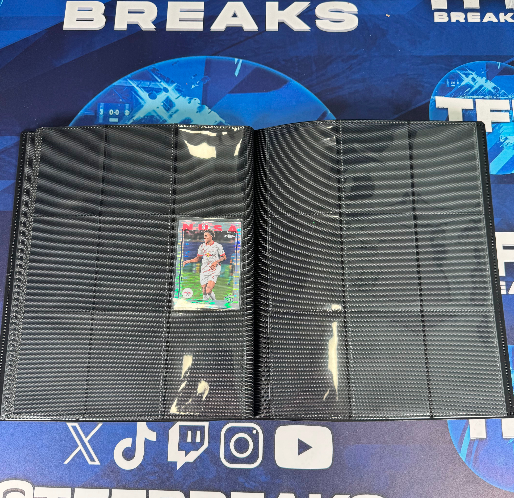 PREMIUM TRADING CARD STORAGE BINDER 9 POCKET STRAP BINDER
