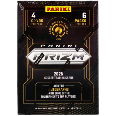 2025 Panini Prizm FIFA Club World Cup Soccer 6-Pack Blaster Box Sealed