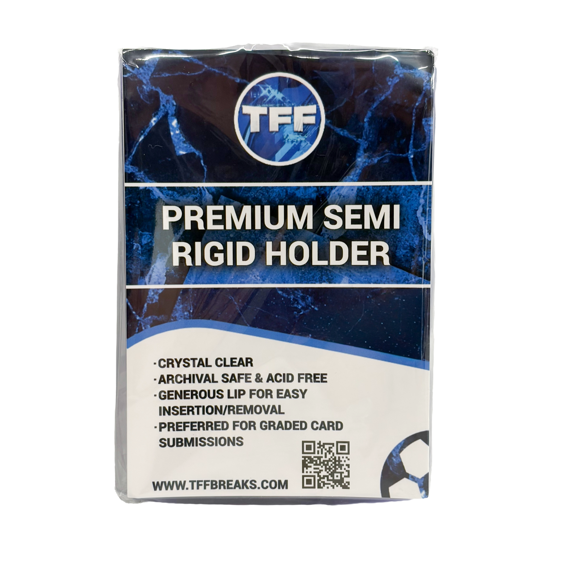 TFF BREAKS PREMIUM SEMI RIGID CARD HOLDERS 50 PACK