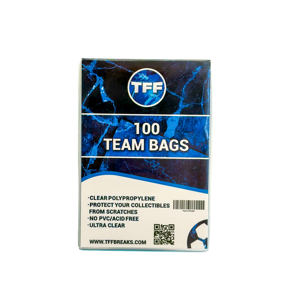 TFF BREAKS PREMIUM RESEALABLE TEAM BAGS 100 PACKS SEALED CASE (10000 TEAM BAGS)