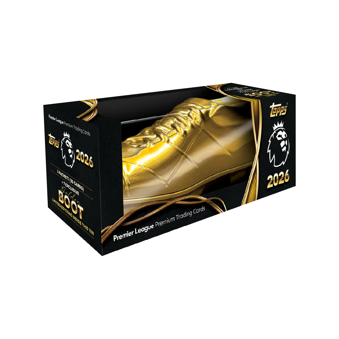 記念グッズ Topps PremierLeague 2026 Golden Boot Tin Topps Premier League 2026 - Golden Boot Tin Sealed