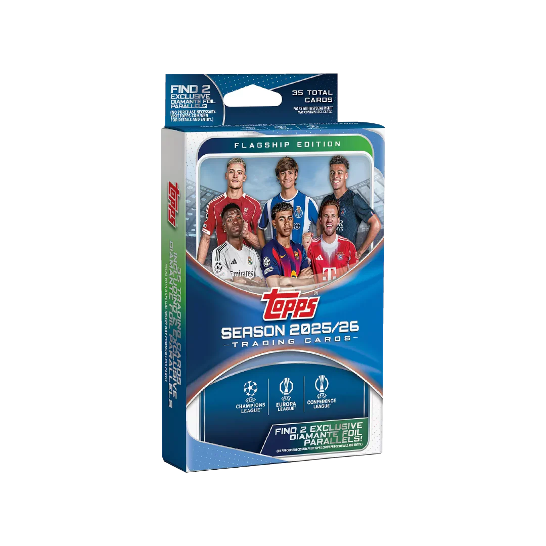 2025-26 Topps UEFA Club Competitions Hanger Box | Sealed Trading Cards