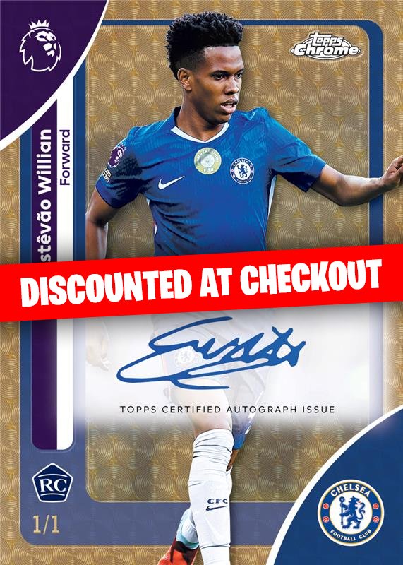 2026 Topps Chrome Premier League EPL Soccer Breakers Delight 6 Box Case PYT/PYP #33