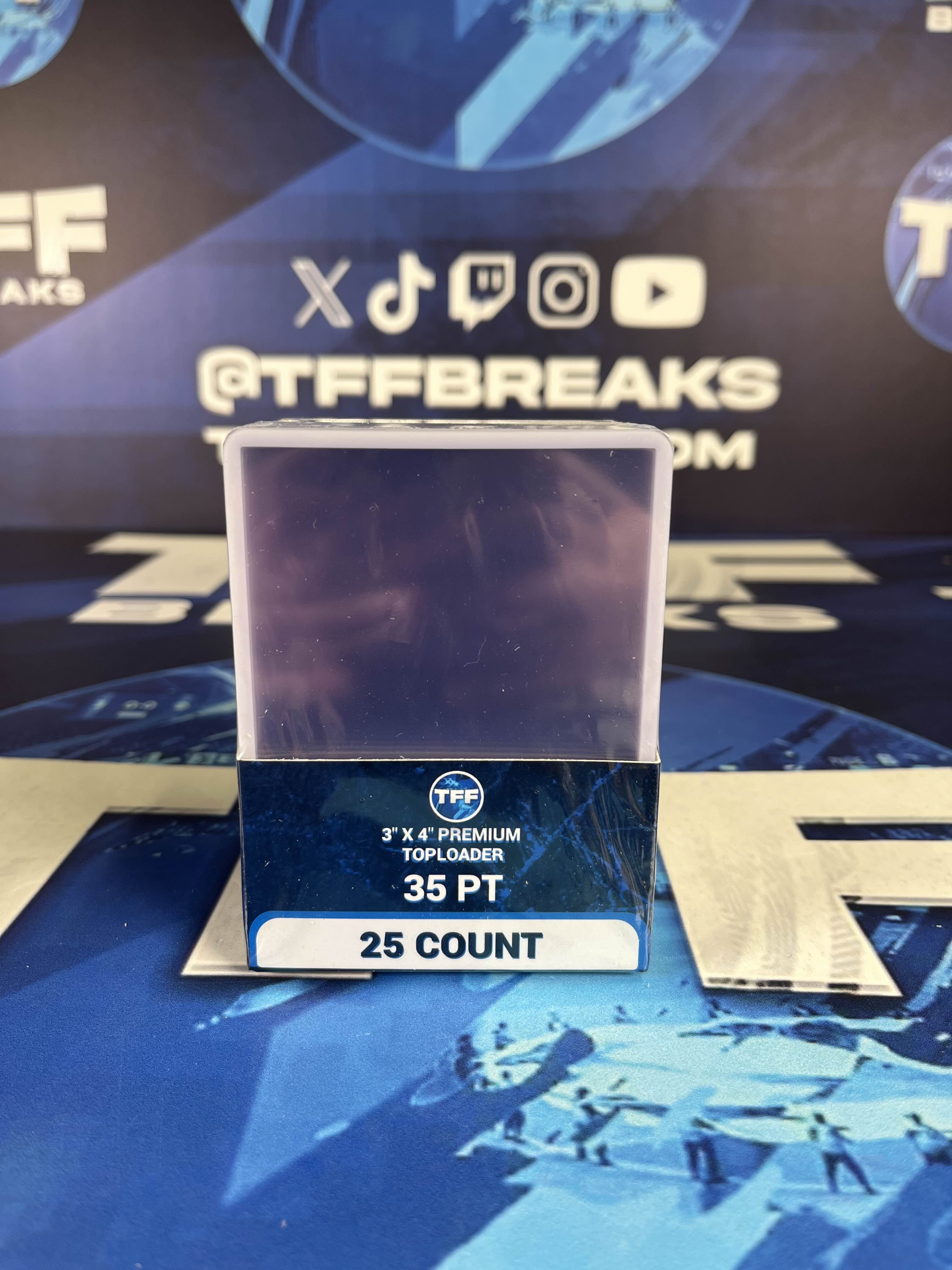 TFF BREAKS 3X4 35PT REGULAR SIZE TOPLOADER PACK OF 25