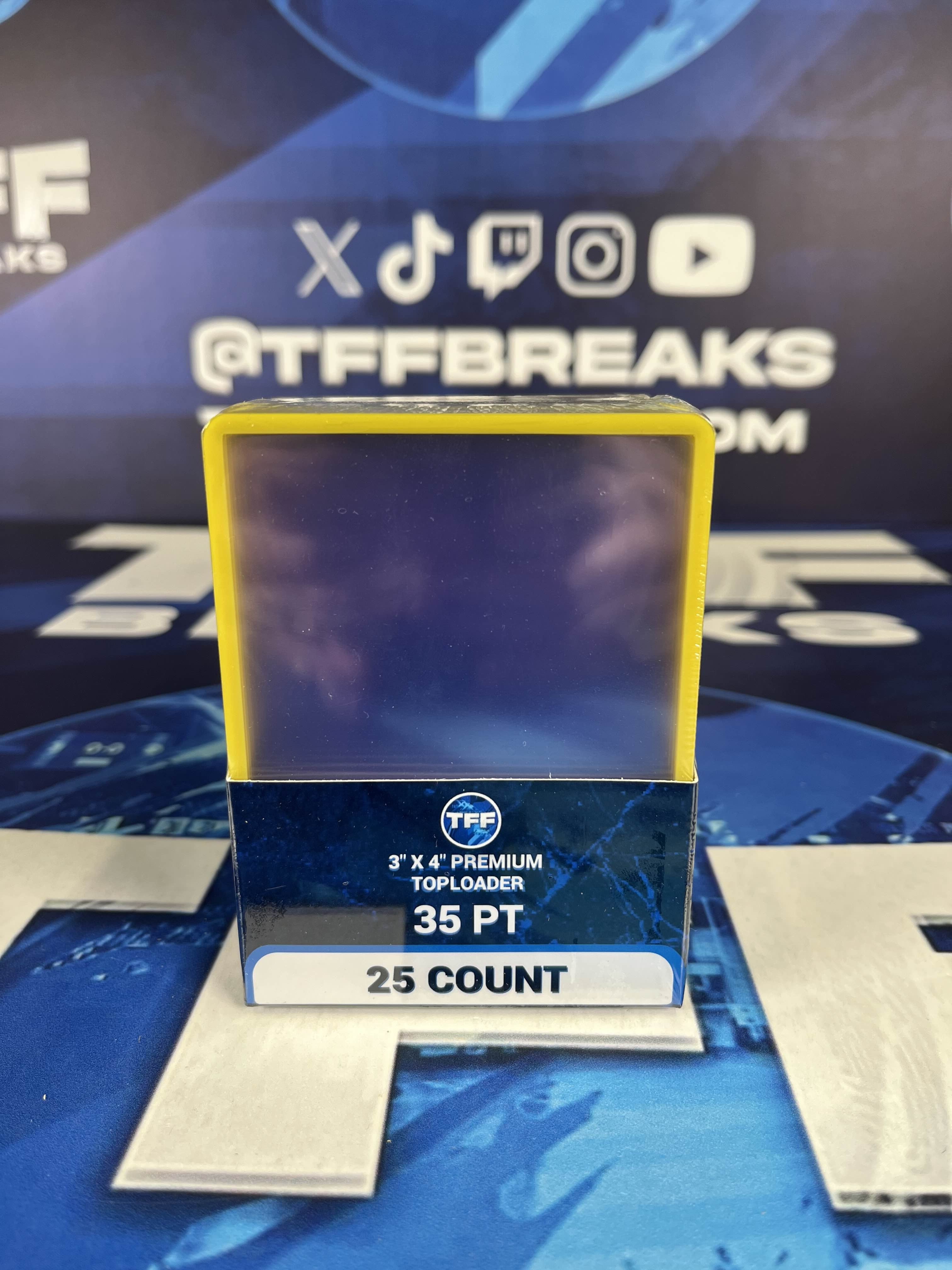 TFF BREAKS 3X4 35PT REGULAR SIZE TOPLOADER PACK OF 25