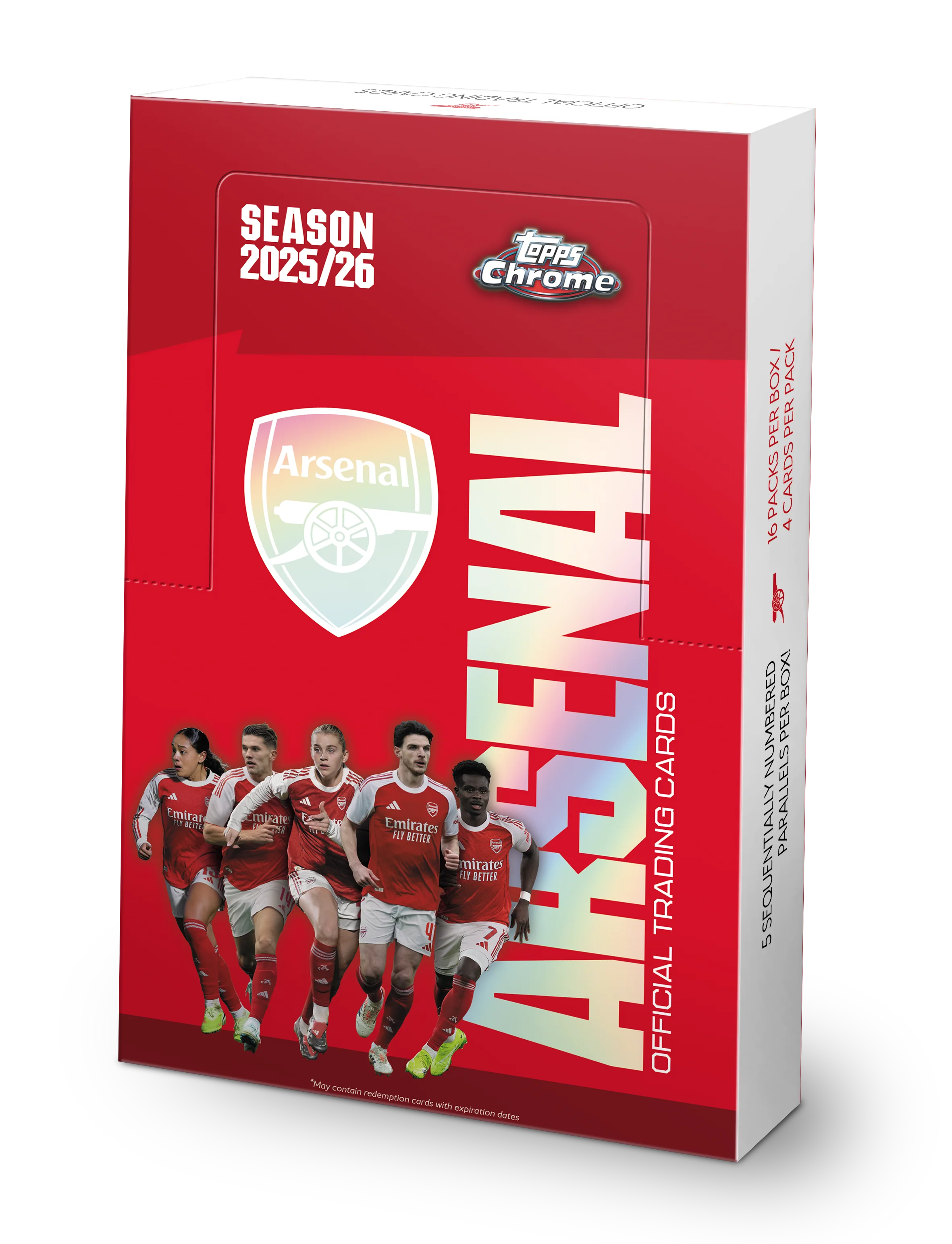 Topps Chrome® Arsenal 2025/26 - Hobby Box Sealed
