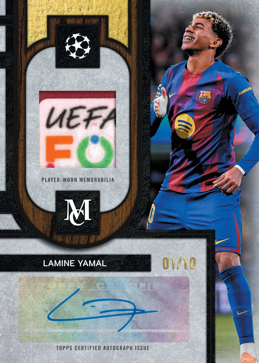 Topps® Museum UEFA Club Competitions Hat Trick 2025/26 4 Box PYT/PYP Case #1