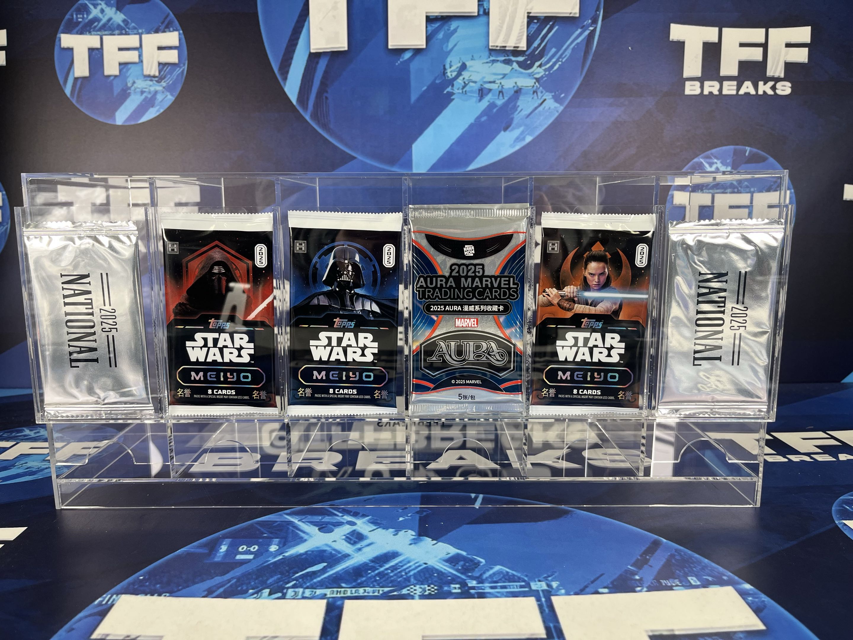 TFF BREAKS 6-SLOT ACRYLIC BOOSTER PACK DISPENSER