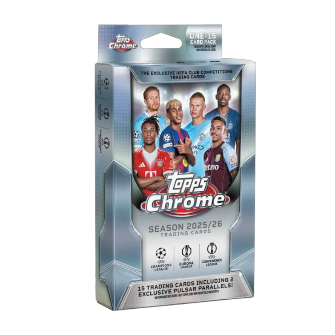Topps Chrome® Uefa Club Competitions 2025-26 Hanger Box - Sealed