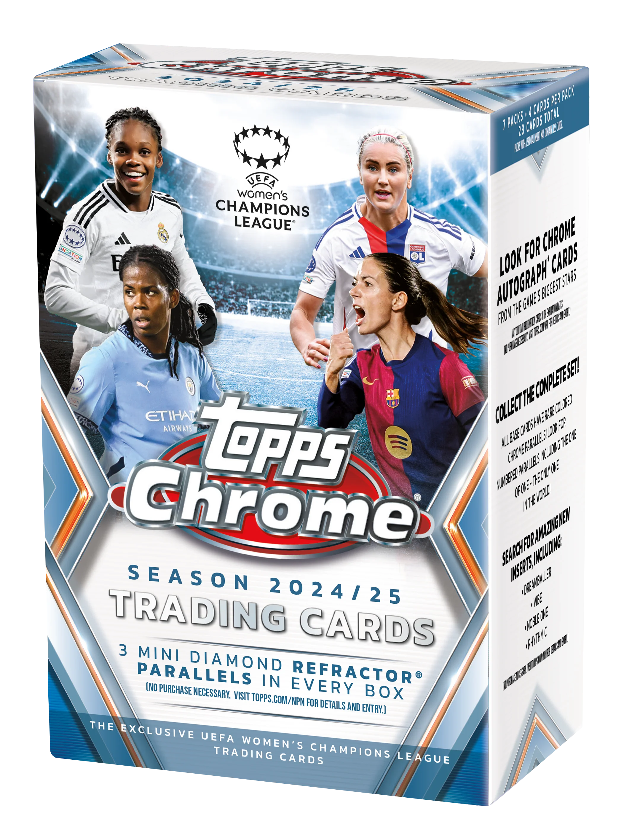 2024-25 Topps Chrome® UEFA Women's Champions League - Value Box Sealed