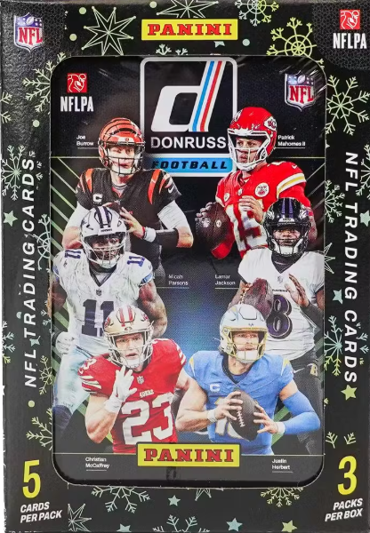 PANINI DONRUSS FOOTBALL WINTER HOLIDAY TIN SEALED