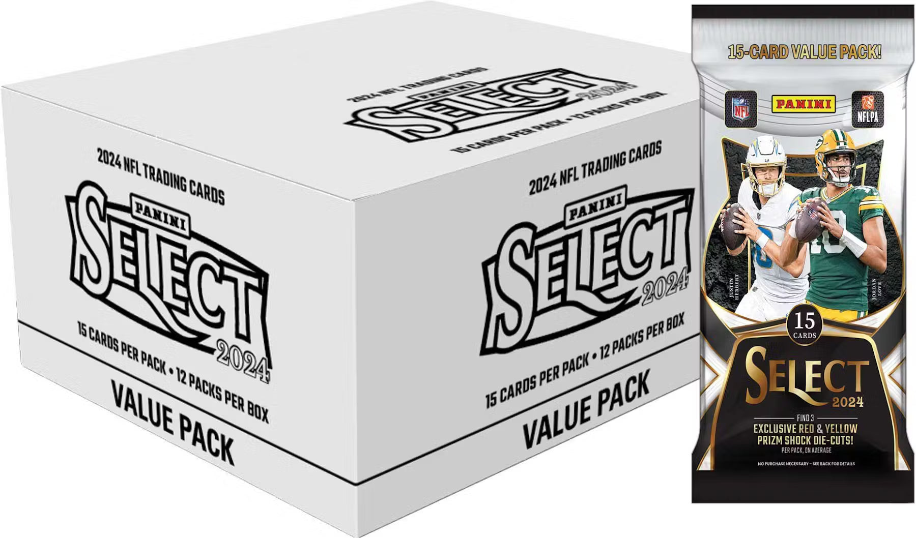 2024 Panini Select Football 12-Pack Jumbo Value Box Sealed