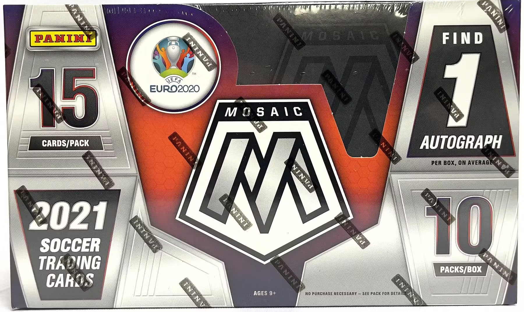 2020/21 Panini Mosaic UEFA Euro 2020 Soccer Hobby Box Sealed