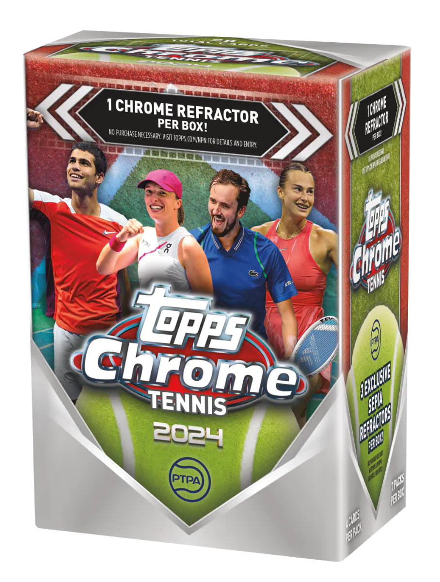 TOPPS TENNIS CHROME 2024 VALUE BOX SEALED