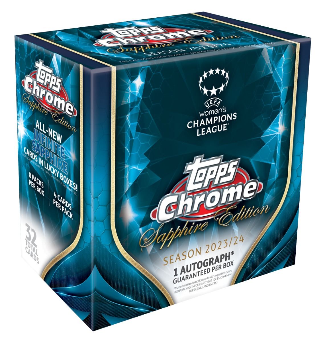 TOPPS WOMENS CHAMPIONS LEAGUE SAPPHIRE 23/24 SEALED BOX