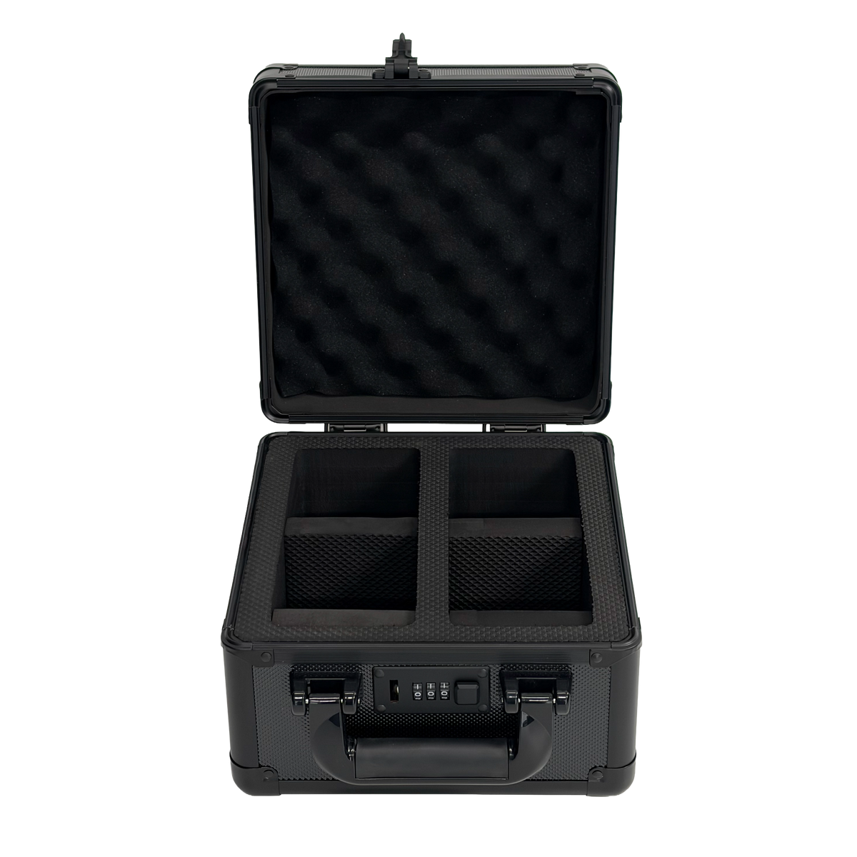 2 ROW ALUMINIUM TRADING CARD STORAGE CASE WITH NUMBER SAFETY LOCK