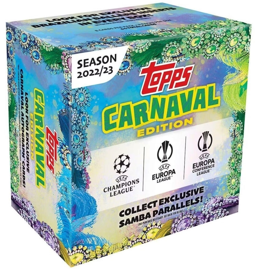 TOPPS CARNVIAL EDITION UEFA CLUB COMPETITIONS SOCCER 22/23 Sealed Box
