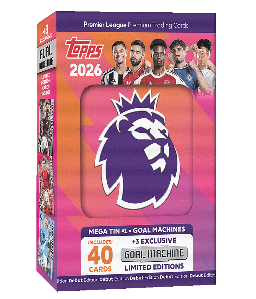 Topps Premier League 2026 - Debut Edition - Mega Tin (Goal Machines) Sealed