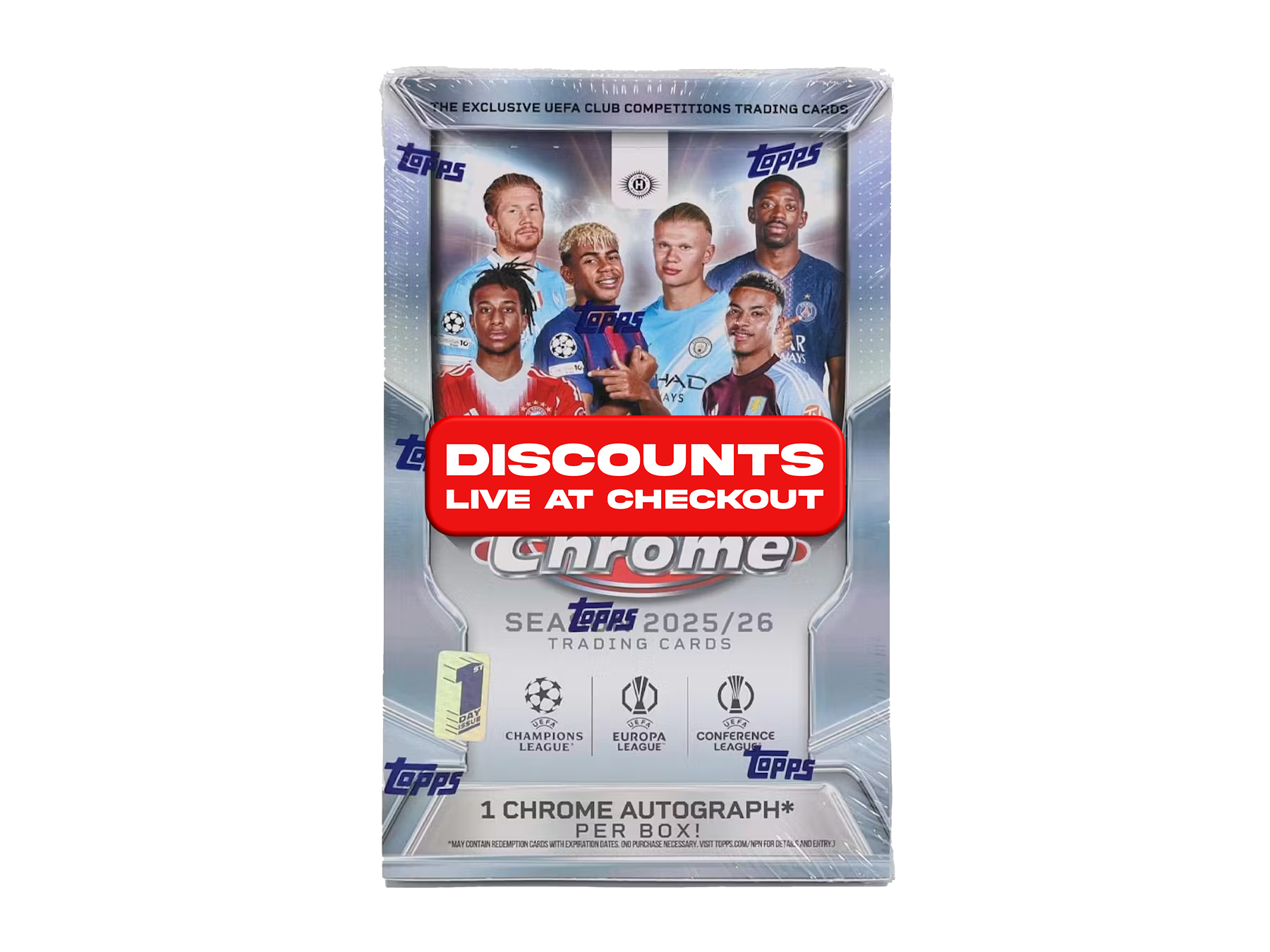 Topps Chrome® UEFA Club Competitions First Day Issue 3 Box PYT/PYP #4