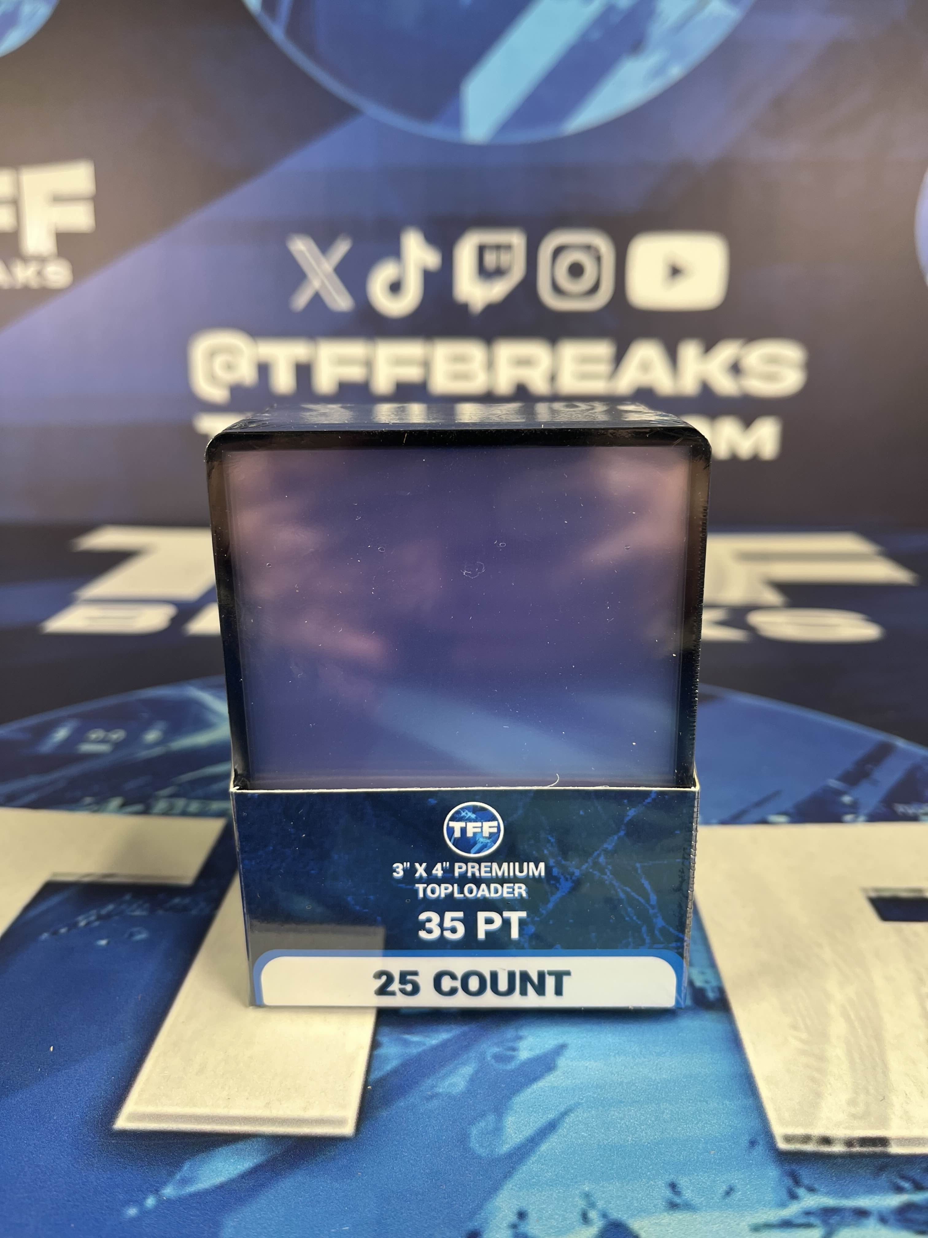 TFF BREAKS 3X4 35PT REGULAR SIZE TOPLOADER PACK OF 25