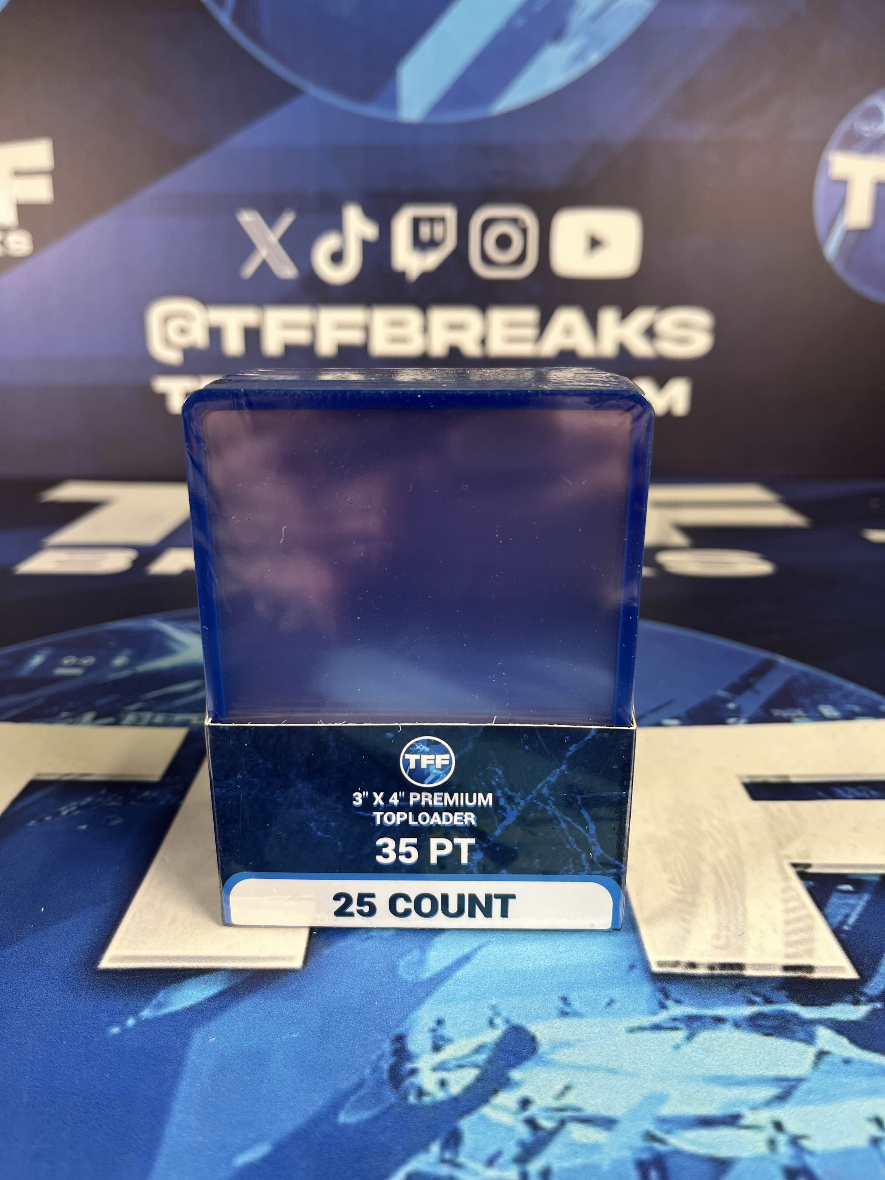 TFF BREAKS 3X4 35PT REGULAR SIZE TOPLOADER PACK OF 25
