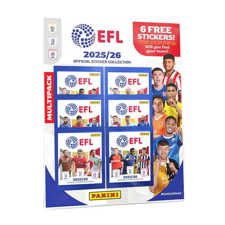 Panini EFL 2025/26 Sticker Multipack Sealed