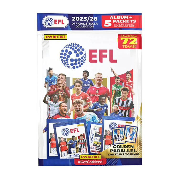 Panini EFL 2025/26 Sticker Starter Pack Sealed