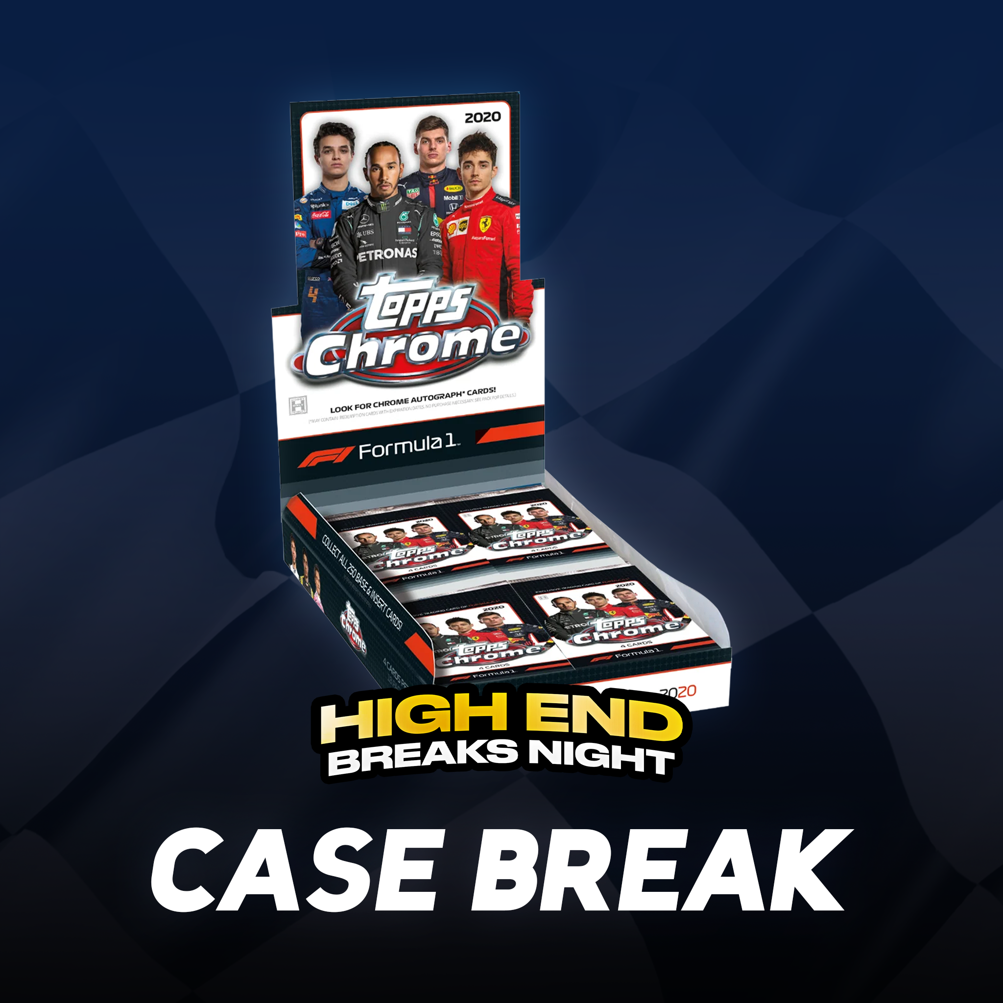 2020 Topps® Formula 1 Chrome 12 Box PYD/PYT Case #1