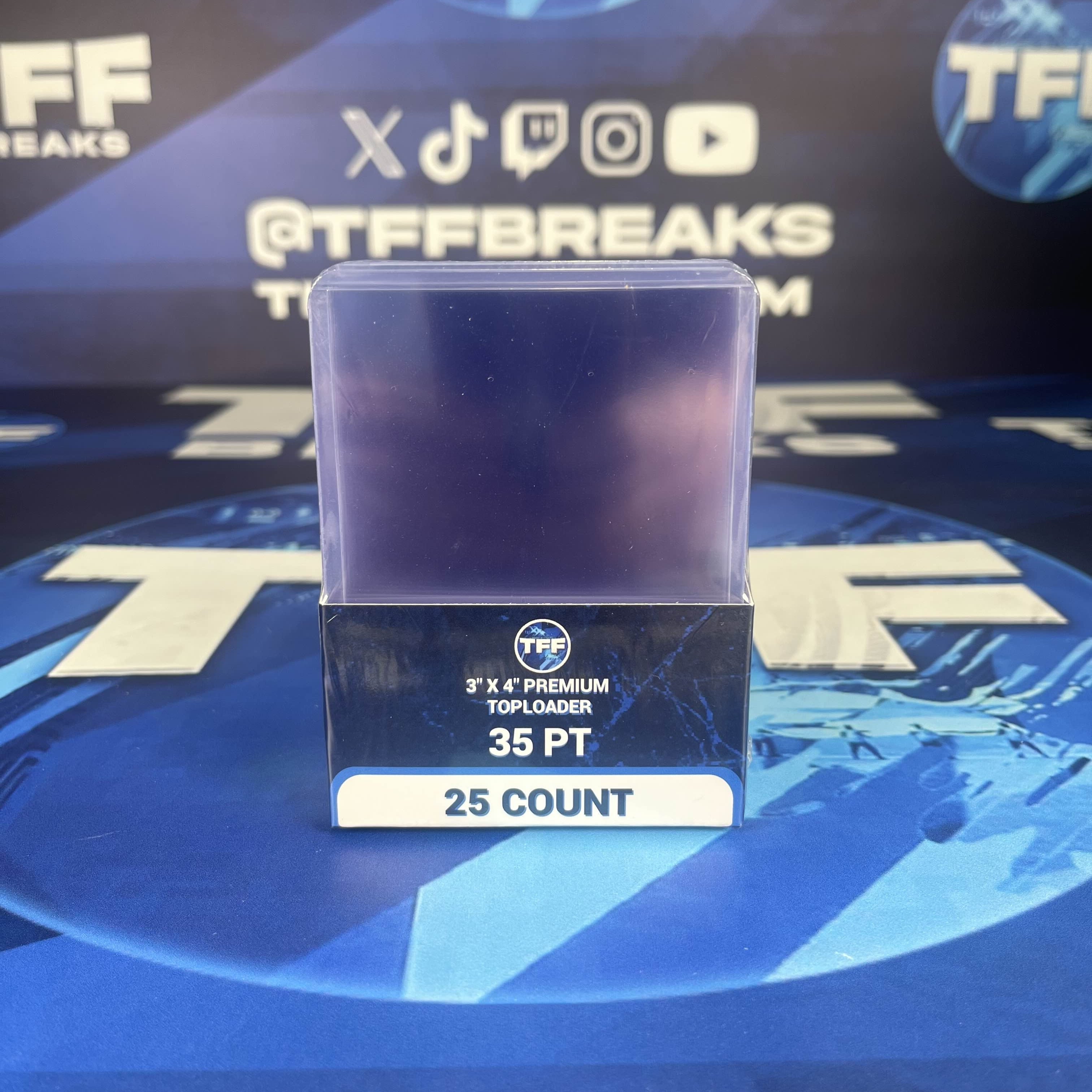 TFF BREAKS 3X4 35PT REGULAR SIZE TOPLOADER PACK OF 25