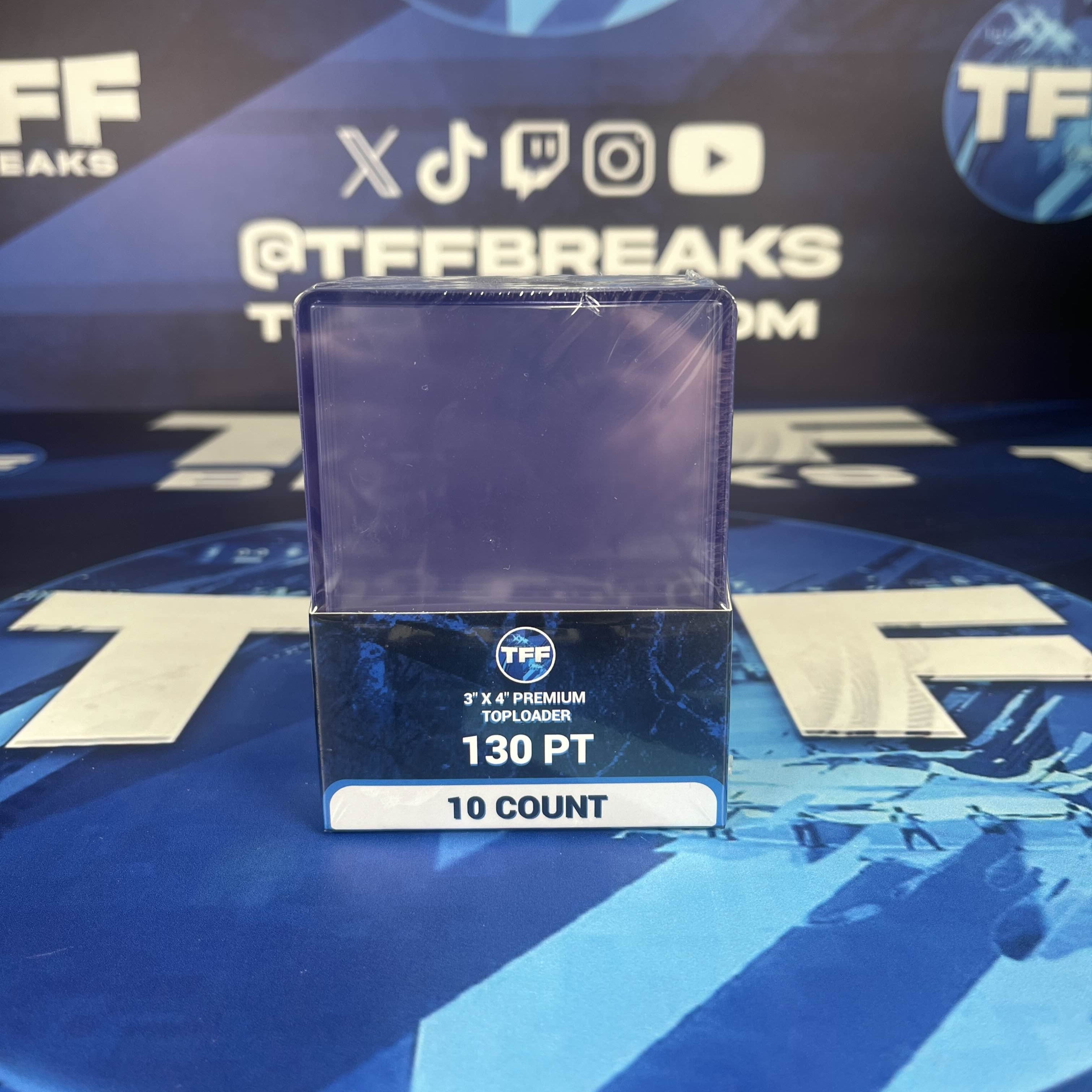 TFF BREAKS PREMIUM 130PT TOPLOADERS 10 PACK