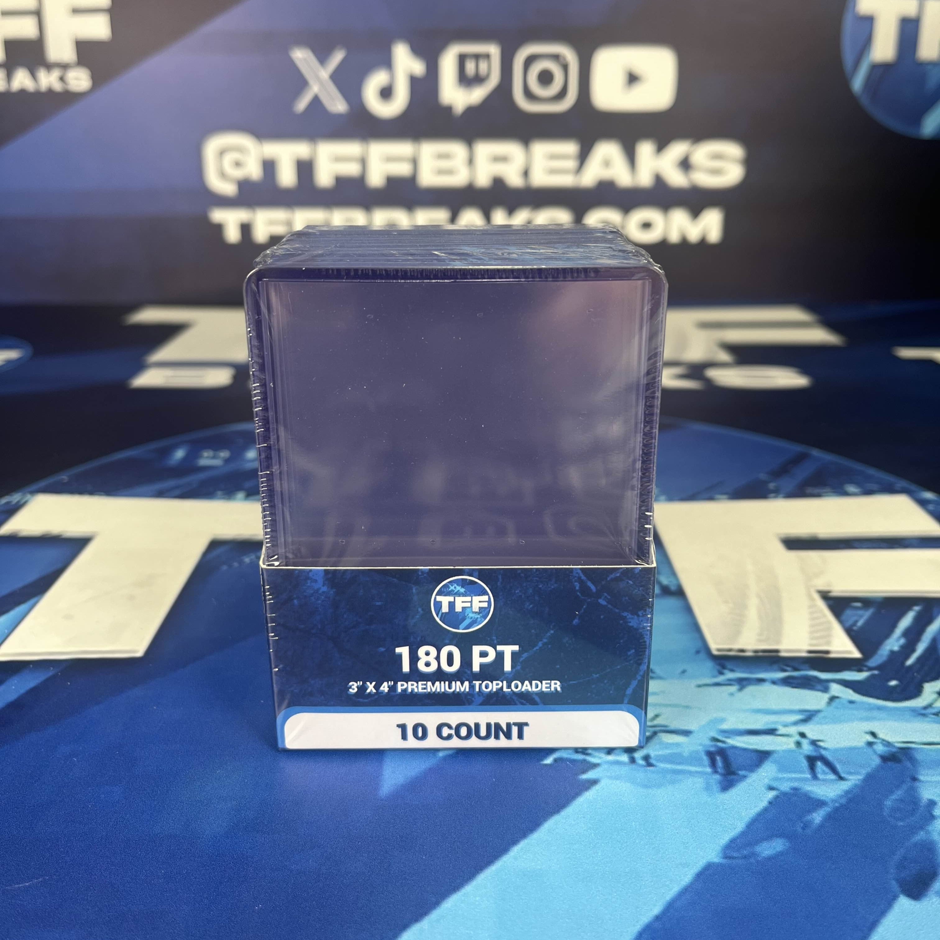 TFF BREAKS PREMIUM 180PT TOPLOADERS 10 PACK