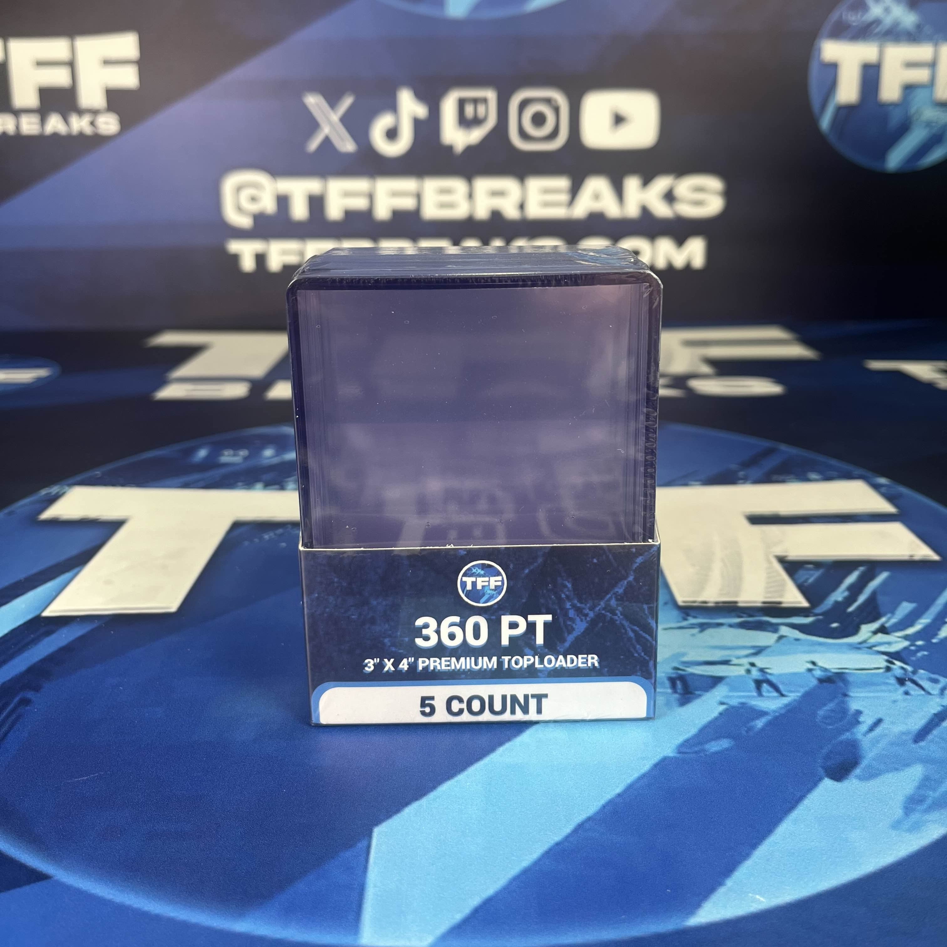 TFF BREAKS PREMIUM 360PT TOPLOADERS 5 PACK