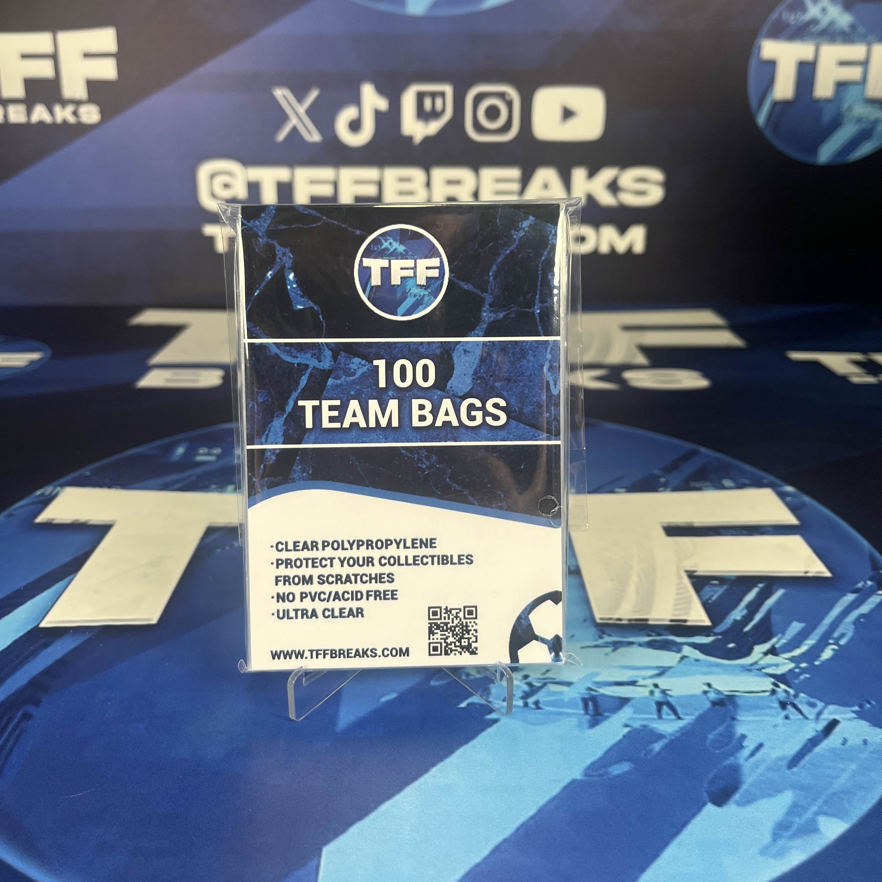 TFF BREAKS PREMIUM RESEALABLE TEAM BAGS 100 PACK